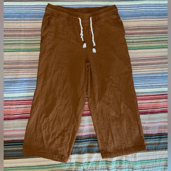 Tan Linen Pants - Picture 4 of 4